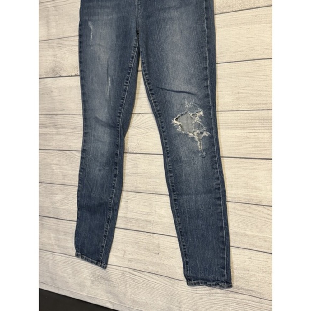 Gap Skinny Jeans Women‎ Size 4 Distressed Medium Wash Stretch Denim - Picture 7 of 8